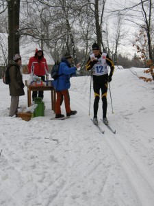 Občerstvovačka při běžkařském závodě na Polevsku